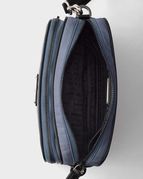 Borsa a tracolla in Re-Nylon e Saffiano - Aviazione Borsa a tracolla in Re-Nylon e Saffiano - Aviazione