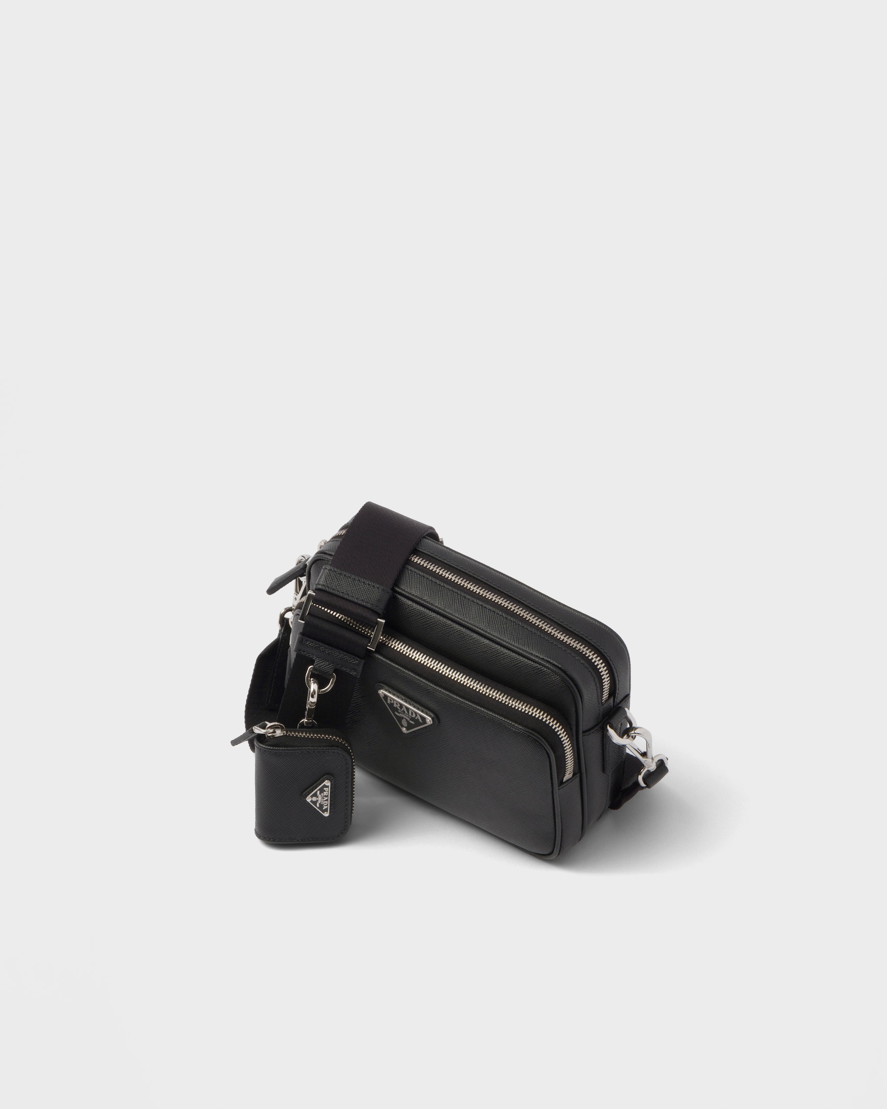 Prada Saffiano Lux Leather Robot Shoulder Bag main image 0