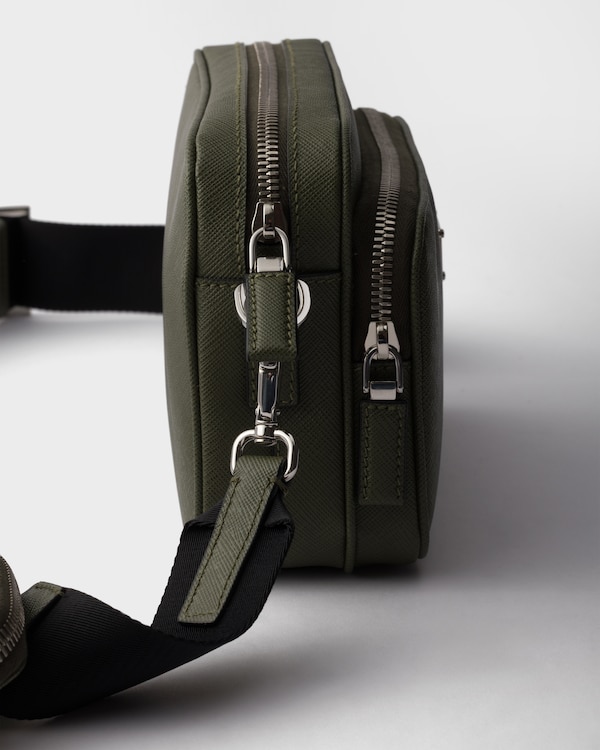 Saffiano leather shoulder bag - Loden Saffiano leather shoulder bag - Loden