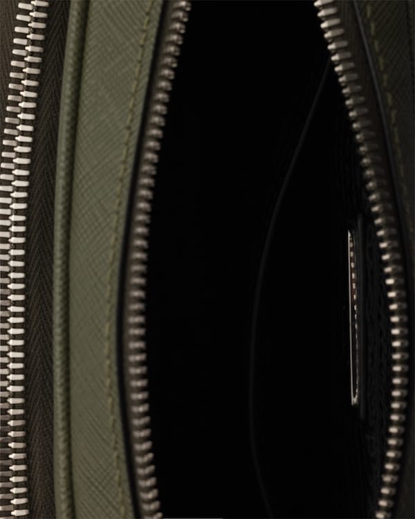 Saffiano leather shoulder bag - Loden Saffiano leather shoulder bag - Loden