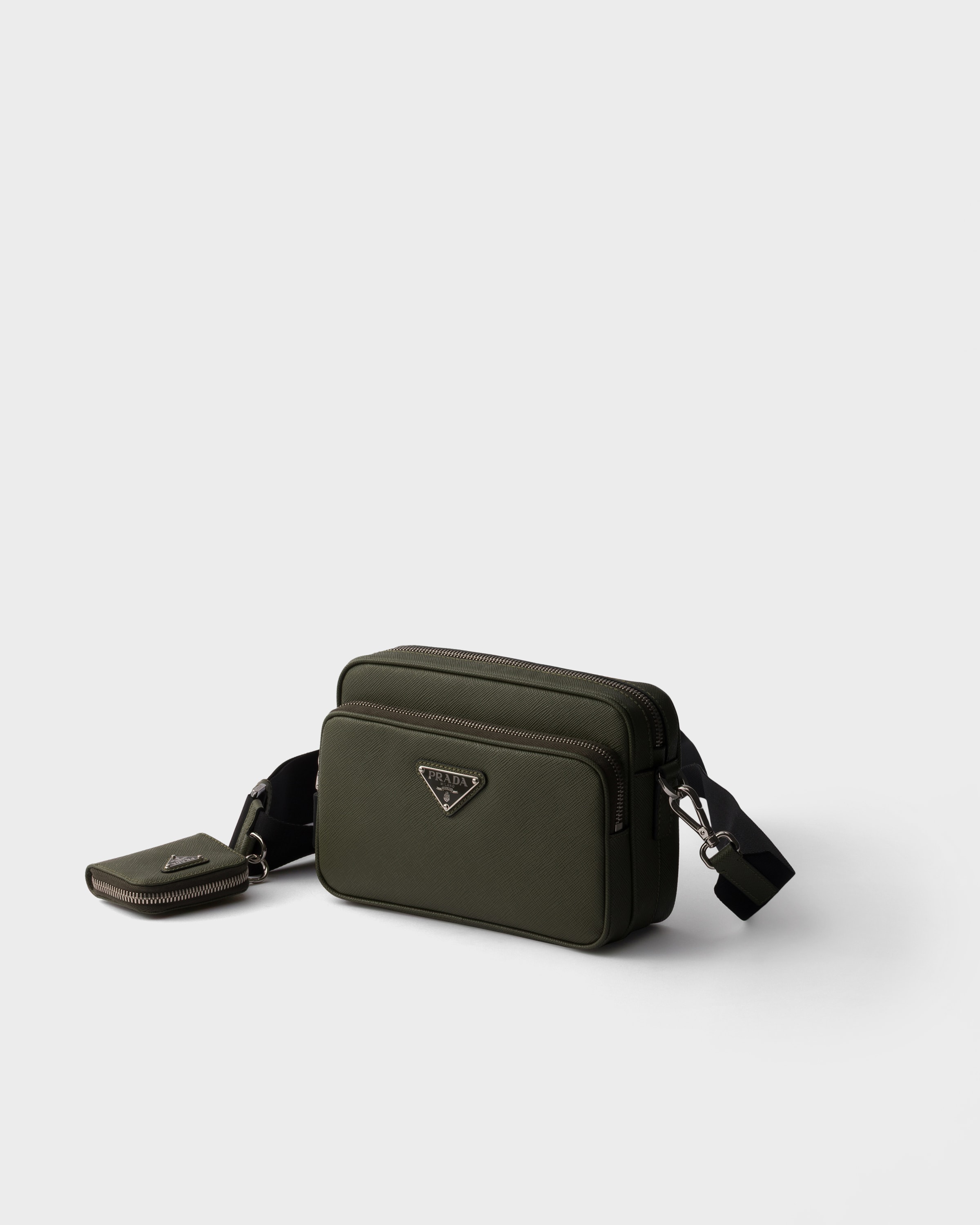 Loden Saffiano leather shoulder bag | PRADA