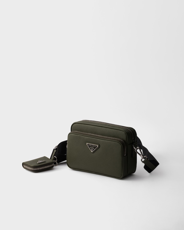Saffiano leather shoulder bag - Loden Saffiano leather shoulder bag - Loden