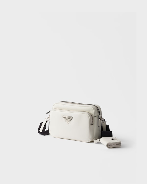 Saffiano leather shoulder bag - White Saffiano leather shoulder bag - White
