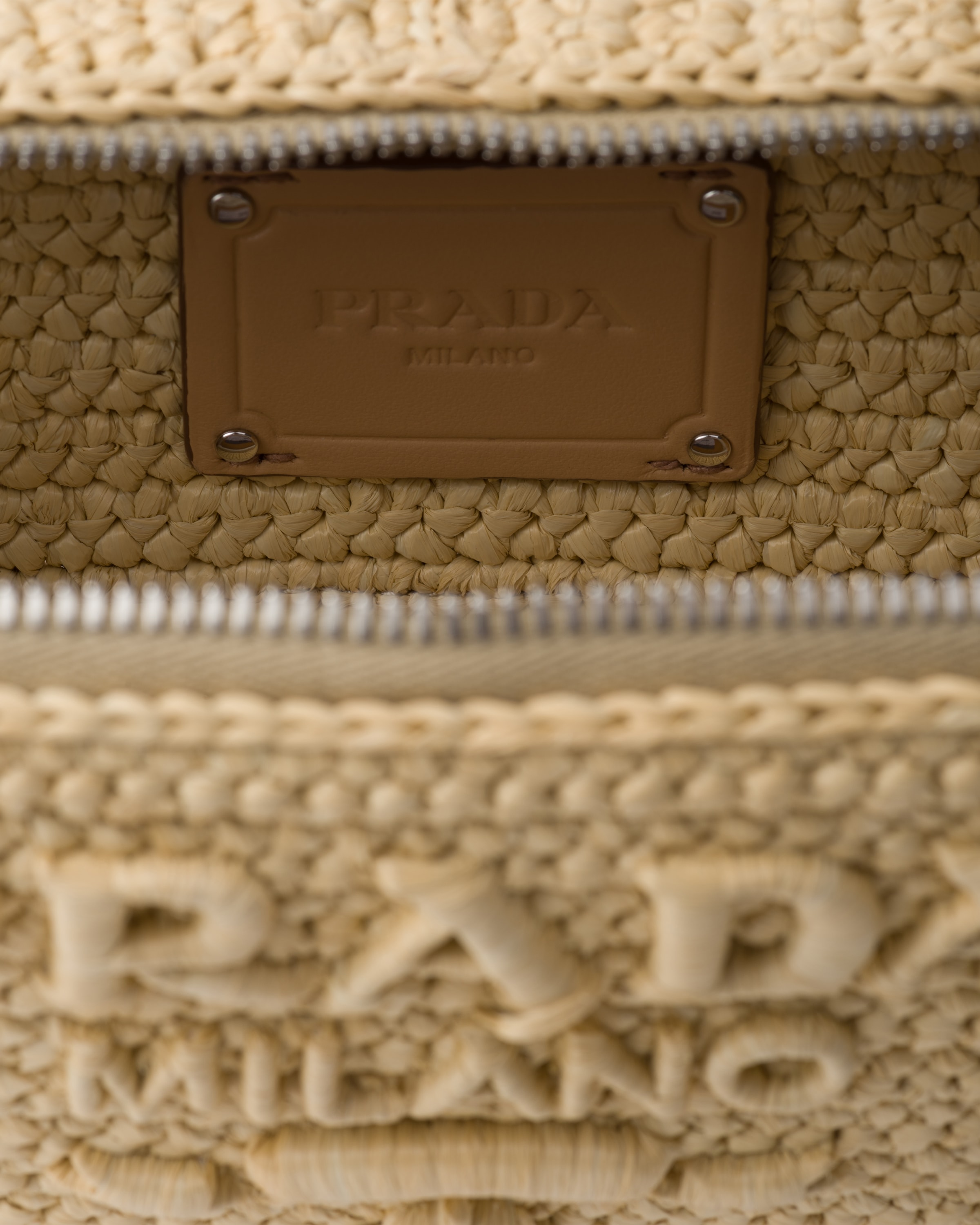 Natural Crochet Prada Brique Bag | PRADA