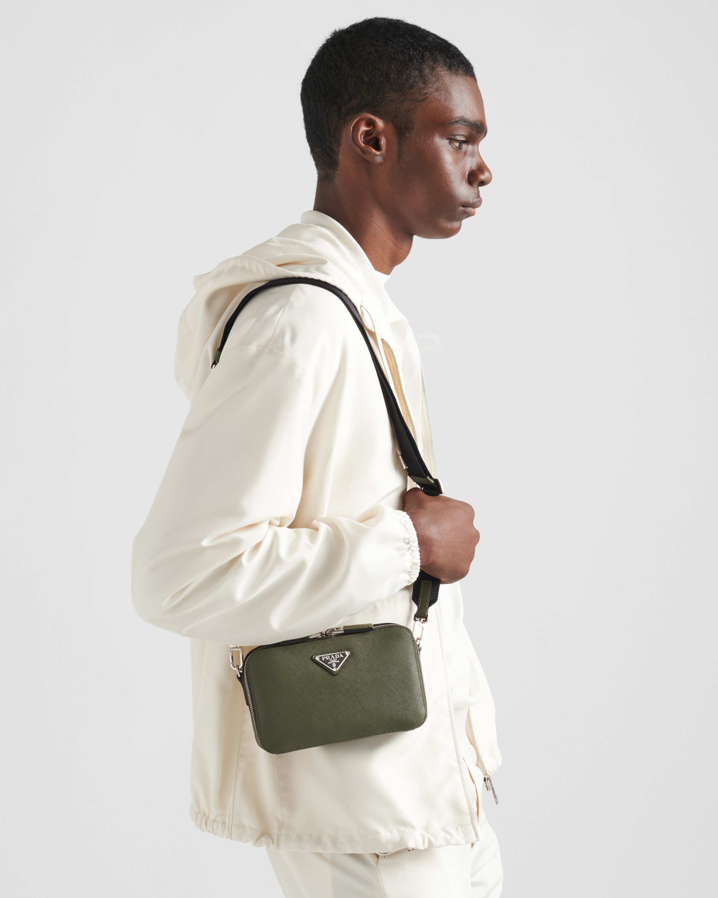 グリーン プラダ ブリック サフィアーノレザー バッグ | PRADA