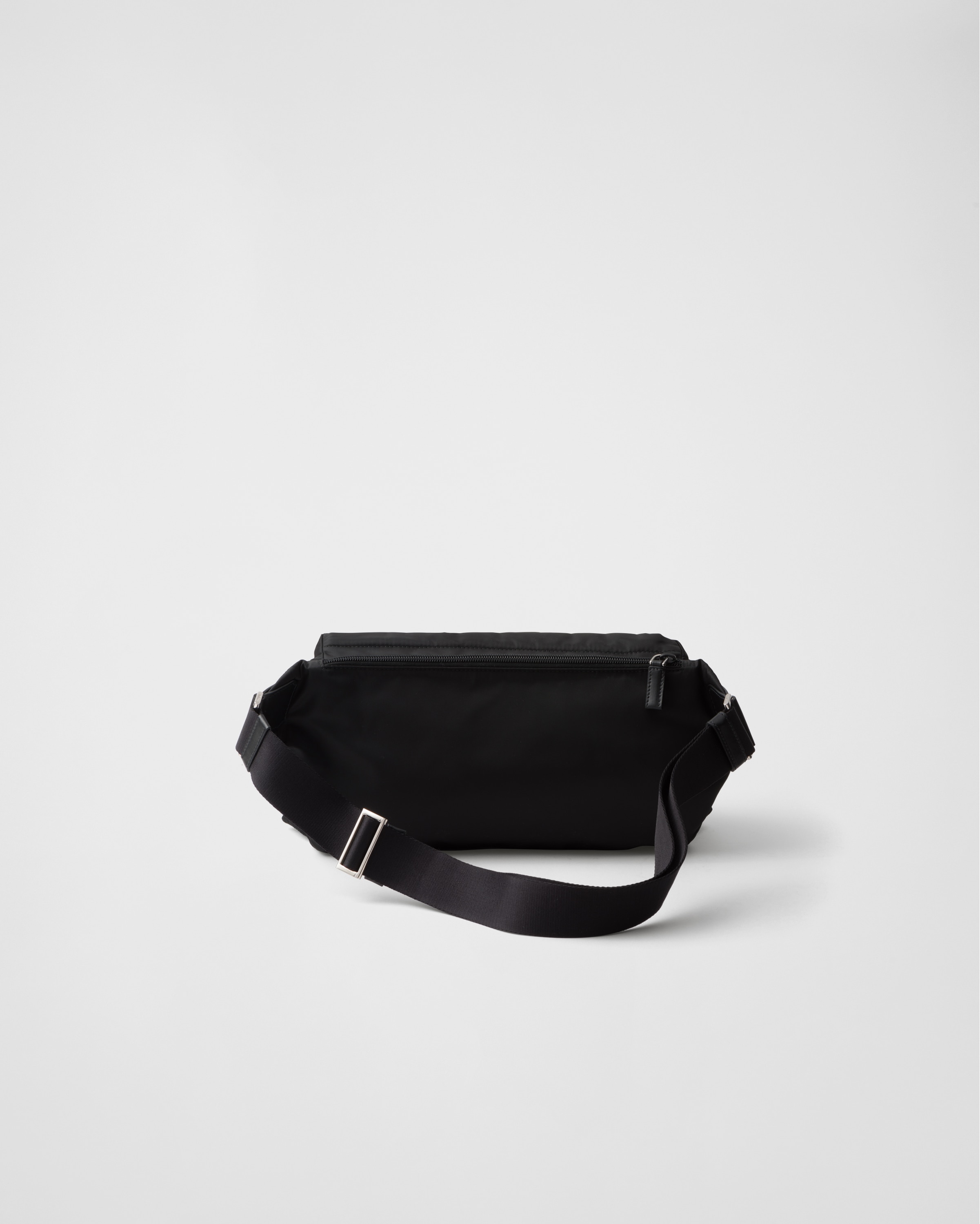 Black Re-Nylon and leather shoulder bag | PRADA
