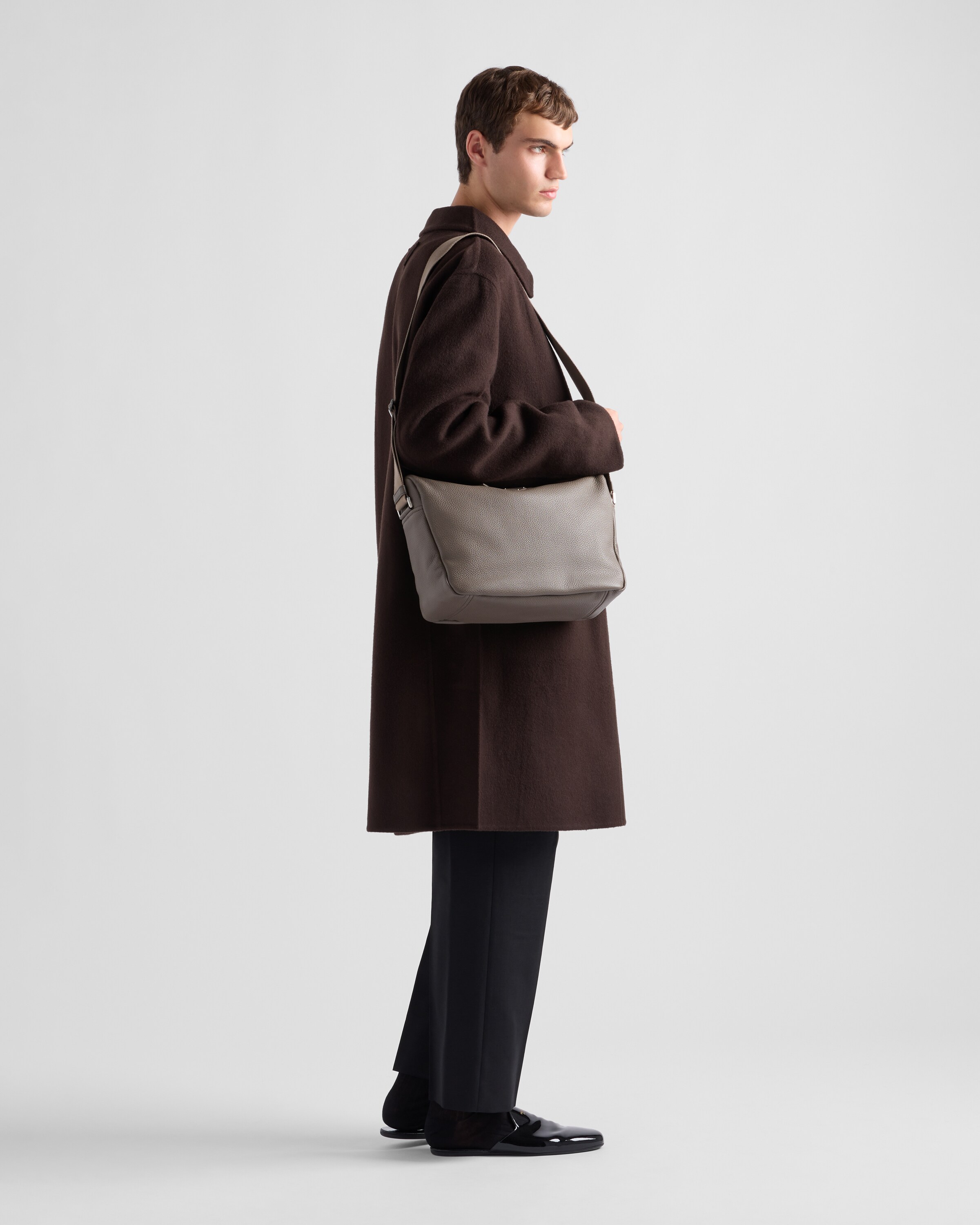 美品☆　Prada 2way　ヴィッテロダイノ　トートバッグ　ショルダーバッグ ブラック ヴィッテロダイノレザー ショルダーバッグ | PRADA
