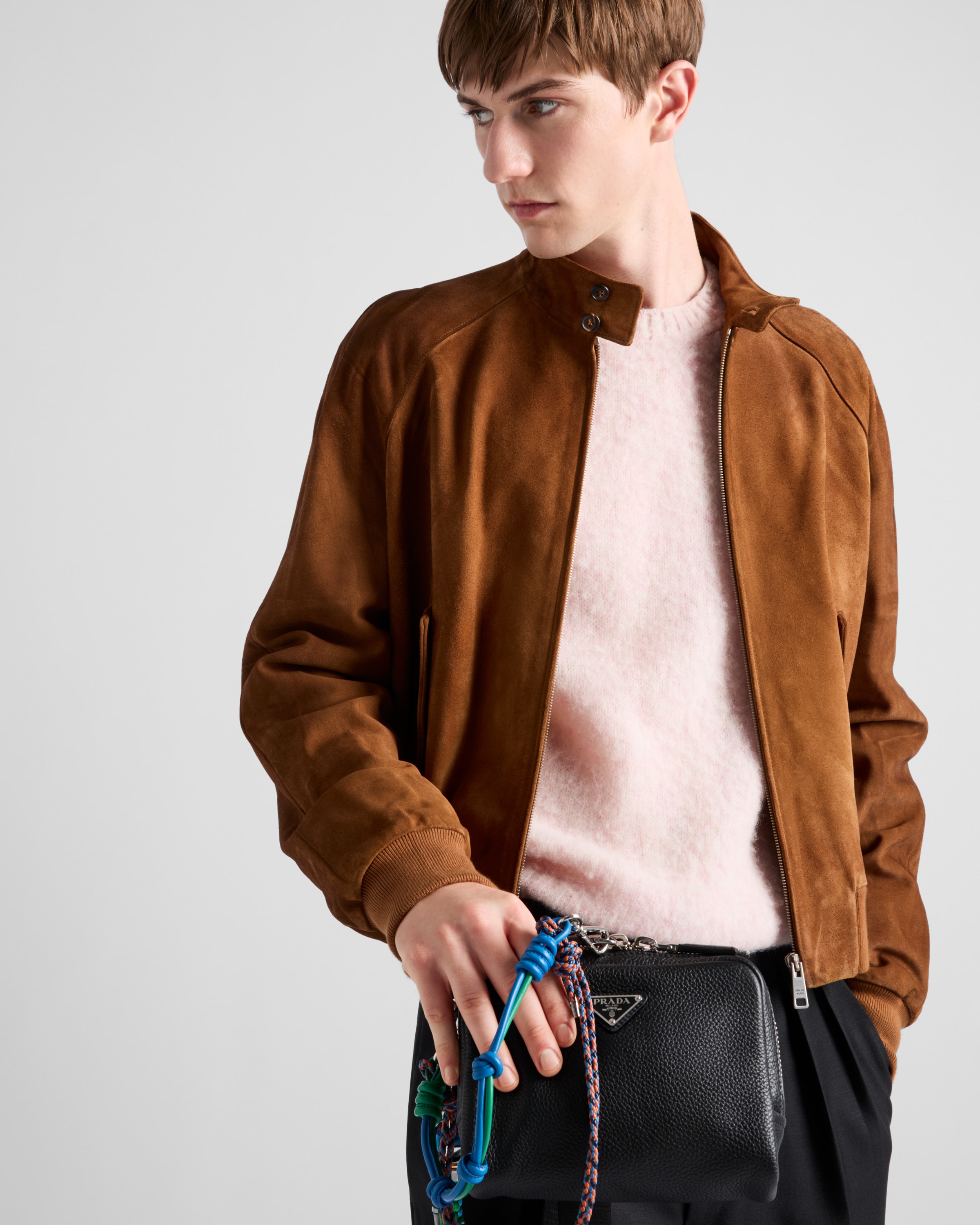 Leather shoulder bag