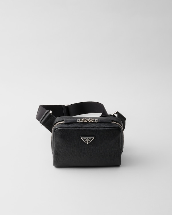 Black Prada Cross leather bag | PRADA
