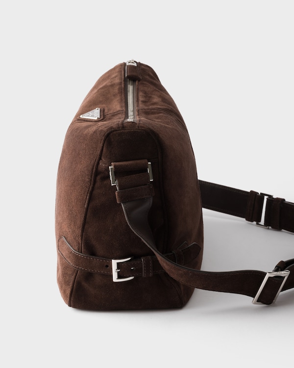 Suede shoulder bag - Dark Brown Suede shoulder bag - Dark Brown