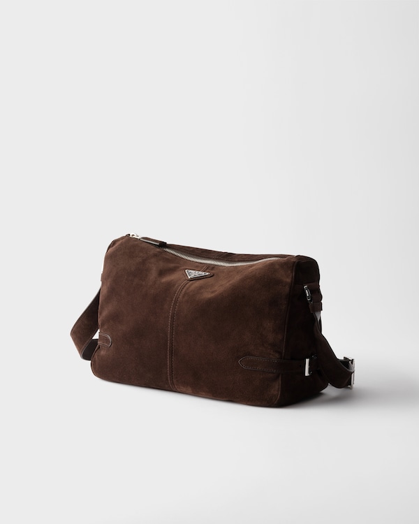 Suede shoulder bag - Dark Brown Suede shoulder bag - Dark Brown