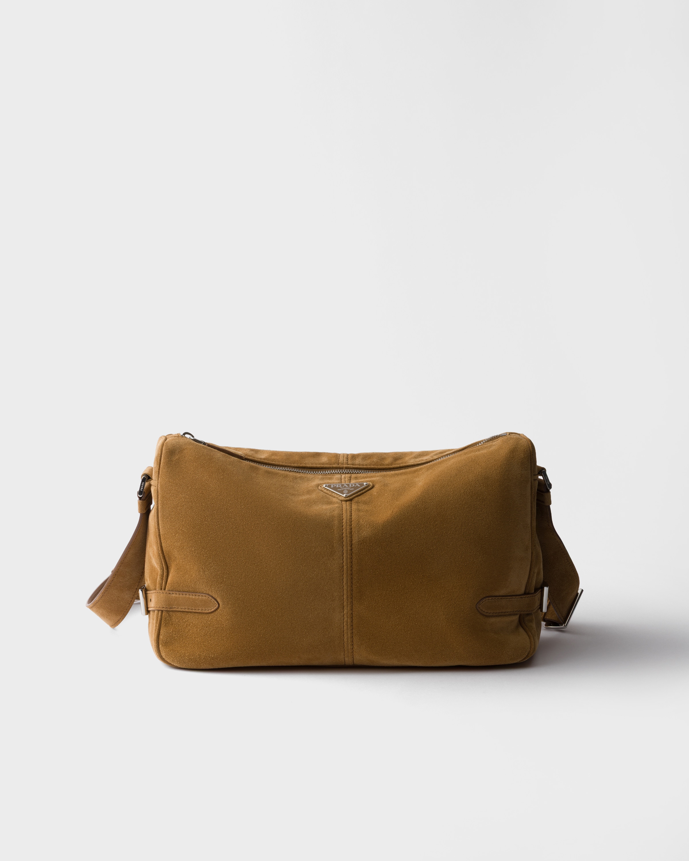 Cinnamon Suede shoulder bag | PRADA