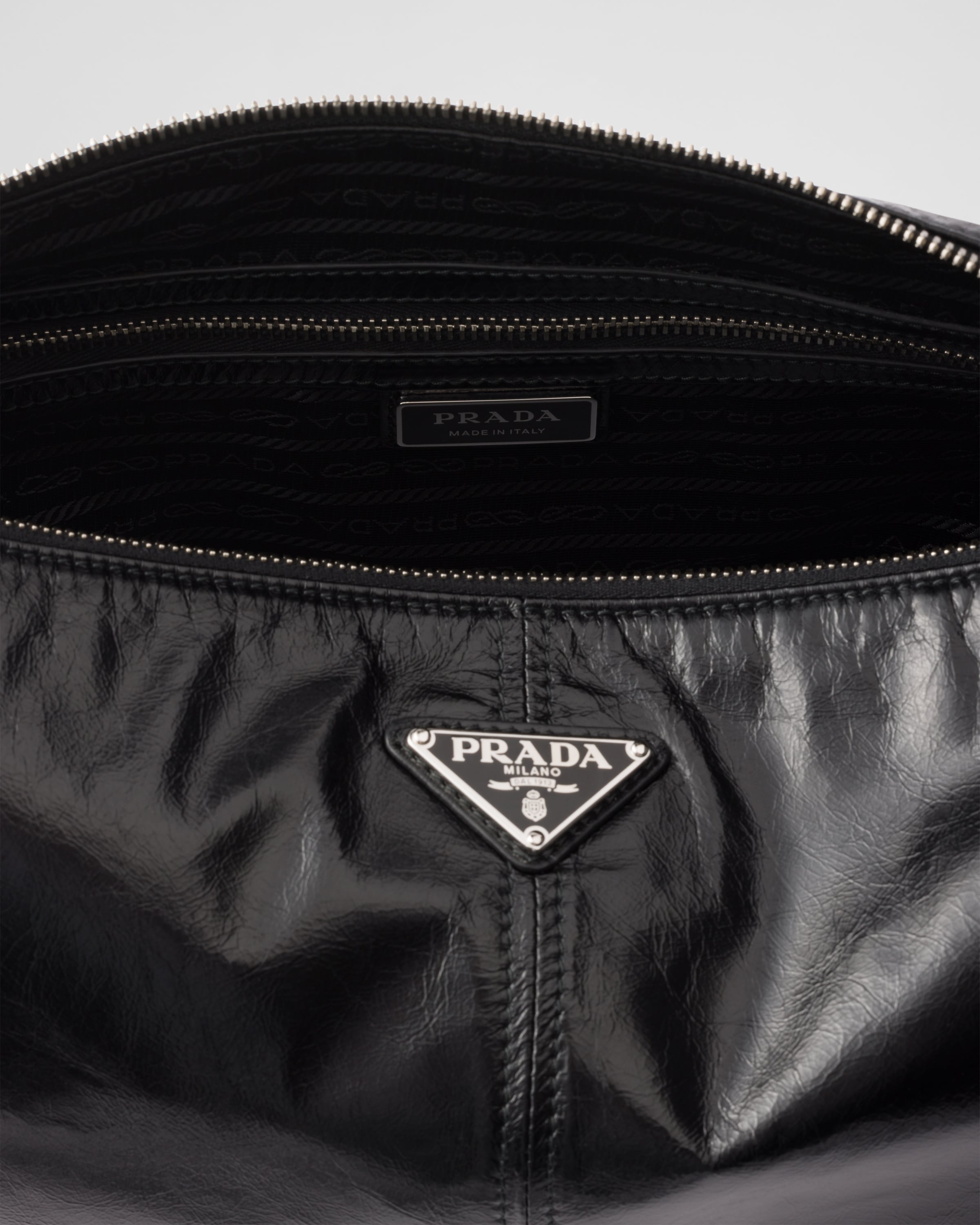 Black Leather Shoulder Bag | PRADA
