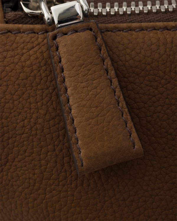 Nubuck leather shoulder bag - Cocoa Brown Nubuck leather shoulder bag - Cocoa Brown