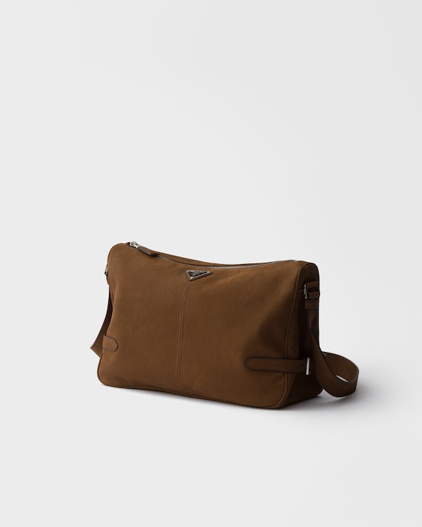 Nubuck leather shoulder bag - Cocoa Brown Nubuck leather shoulder bag - Cocoa Brown