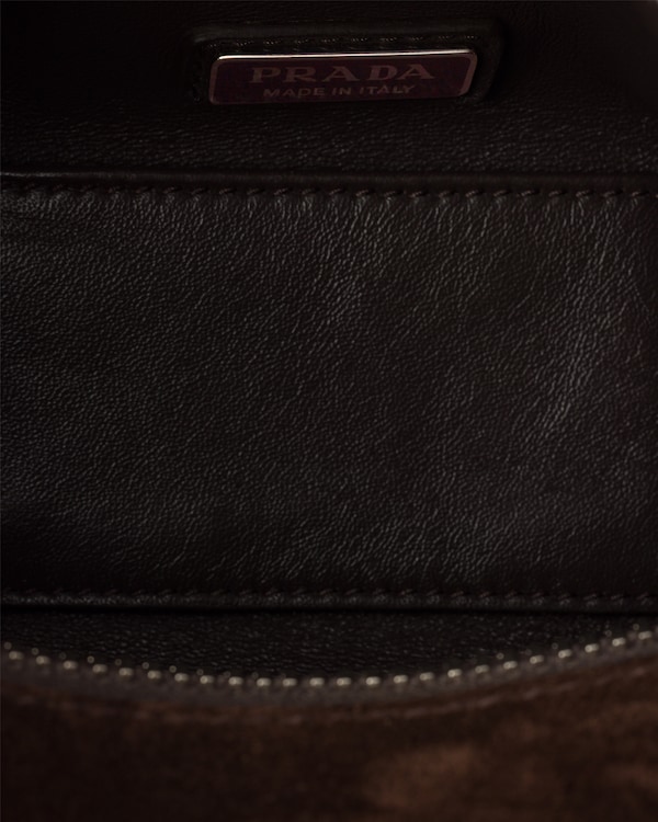 Borsa a tracolla in pelle scamosciata Borsa a tracolla in pelle scamosciata