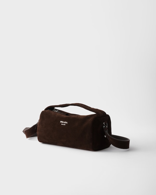 Borsa a tracolla in pelle scamosciata Borsa a tracolla in pelle scamosciata