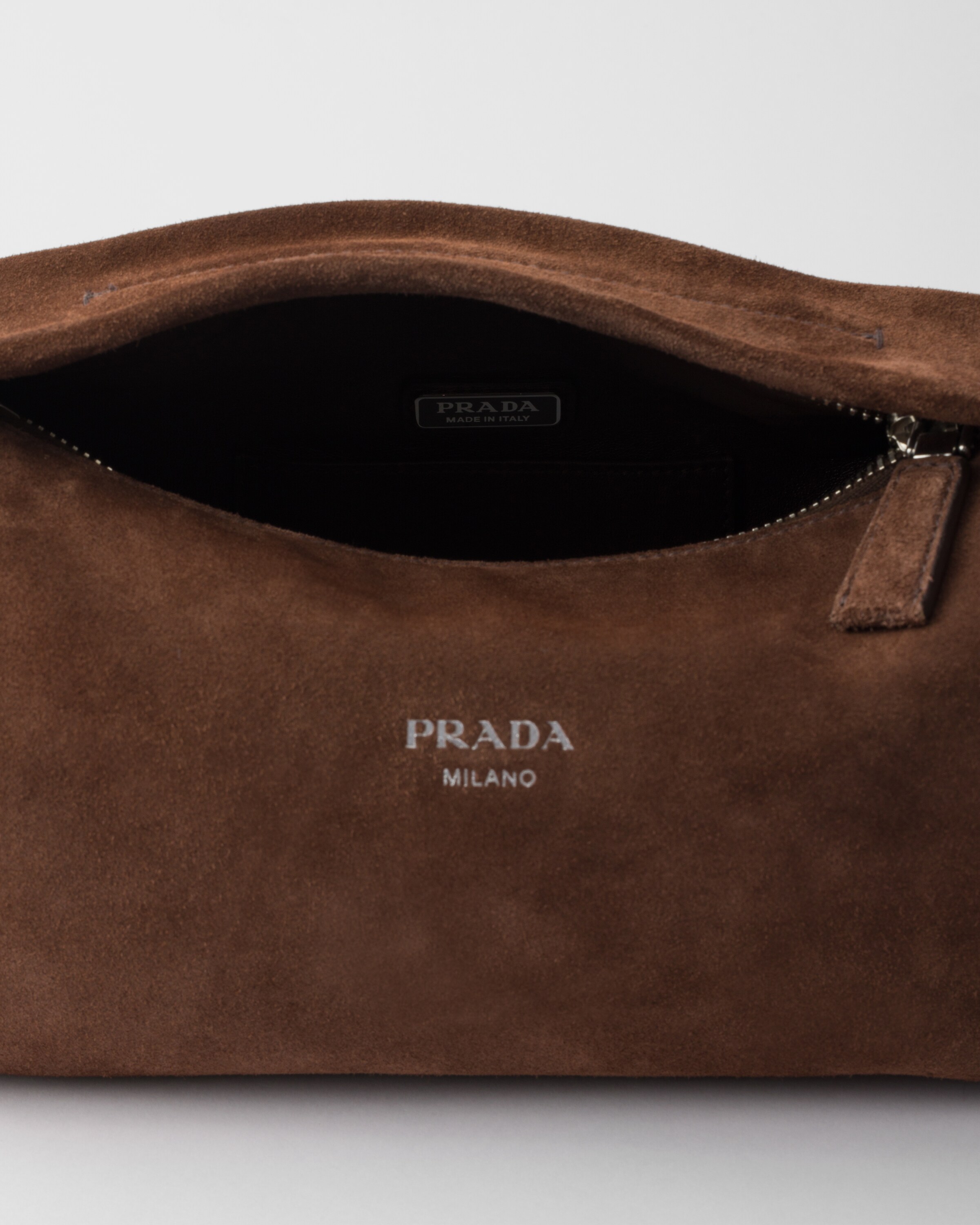 ショルダーバッグ PRADA 2VH188_2C4S_F0201 SUEDE SHOULDER BAG Coffee Suede Leather Shoulder Bag | PRADA