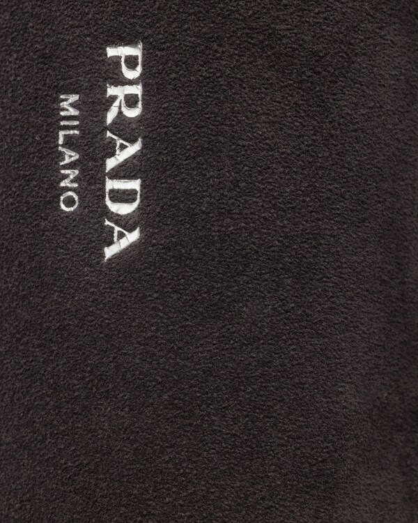 Suede leather shoulder bag - Anthracite Gray Suede leather shoulder bag - Anthracite Gray