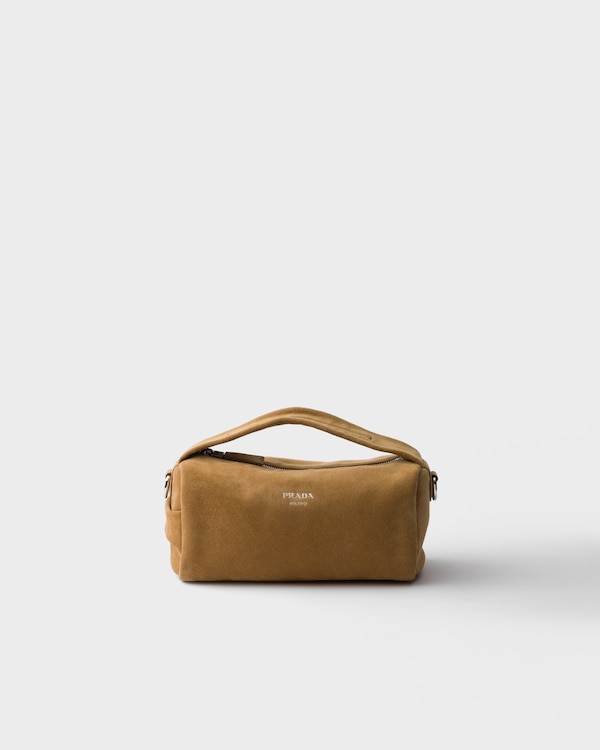 【SS25＊日本未入荷】Suede shoulder bag Cinnamon Suede shoulder bag | PRADA