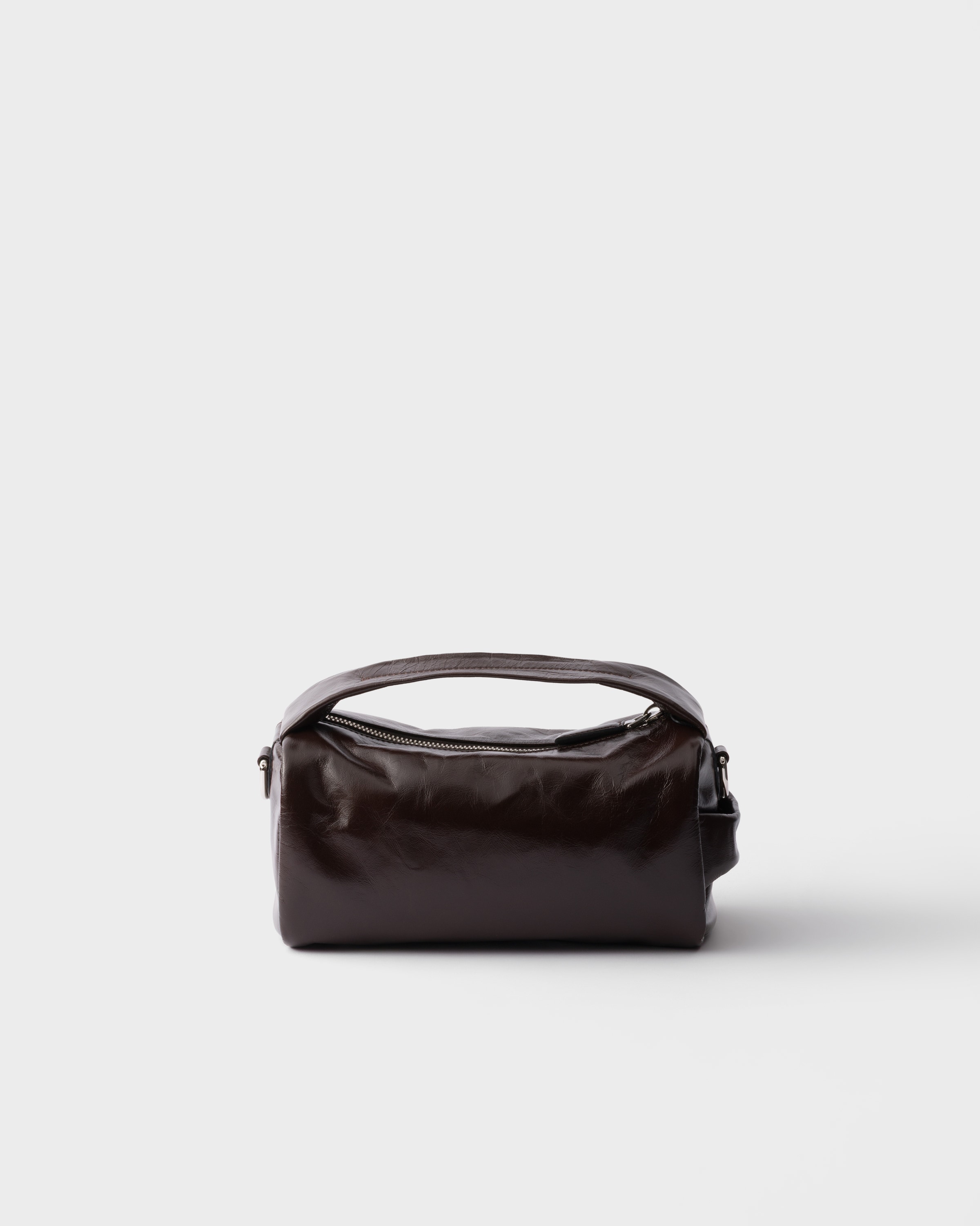 ダークブラウン レザー ショルダーバッグ | PRADA - 日本