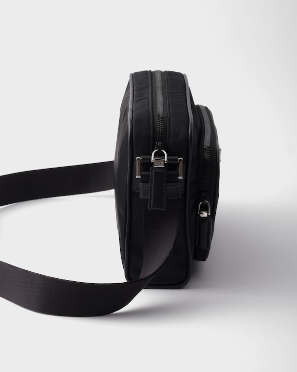 Small Re-Nylon and Saffiano leather shoulder bag Small Re-Nylon and Saffiano leather shoulder bag