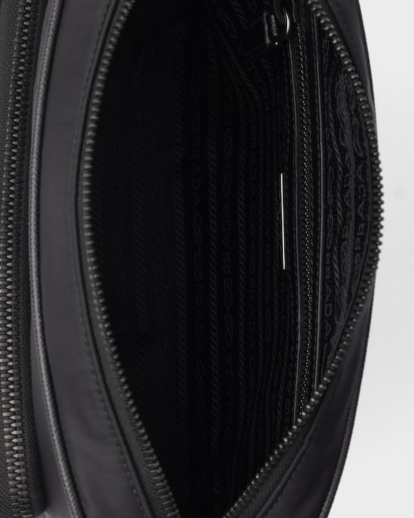 Small Re-Nylon and Saffiano leather shoulder bag Small Re-Nylon and Saffiano leather shoulder bag