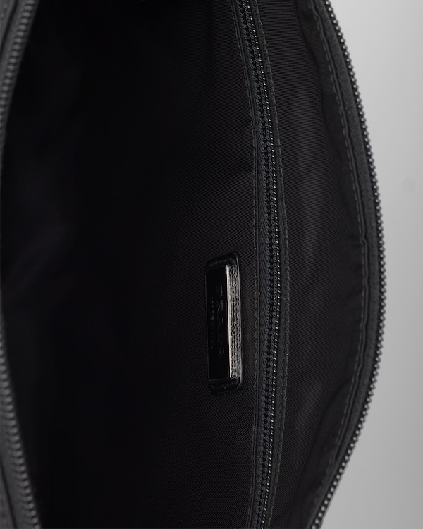 Large Re-Nylon and Saffiano leather shoulder bag - Black Large Re-Nylon and Saffiano leather shoulder bag - Black