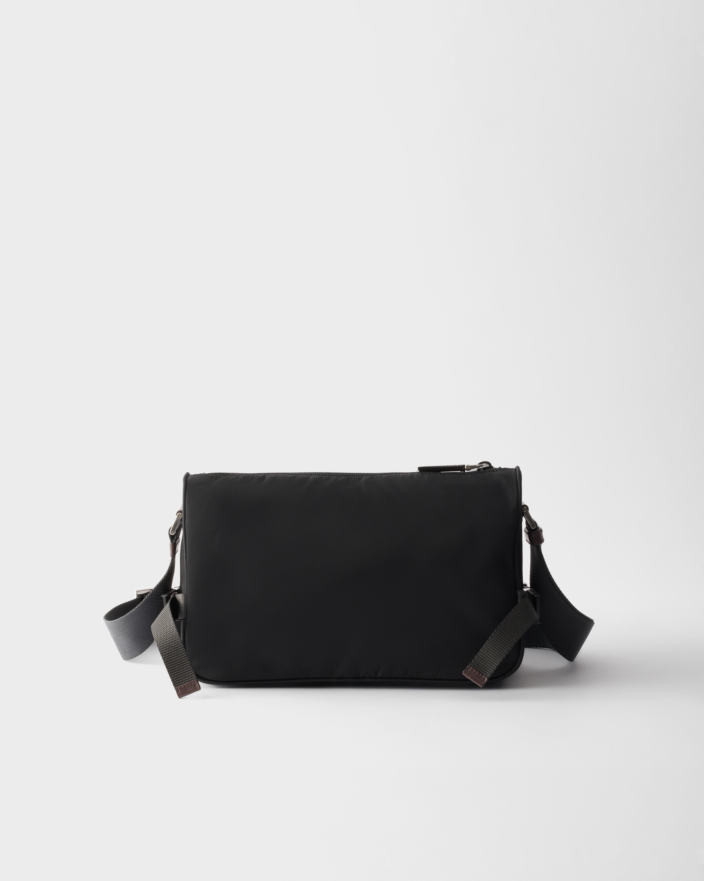 ブラック Re-nylon Xレザー ショルダーバッグ | PRADA