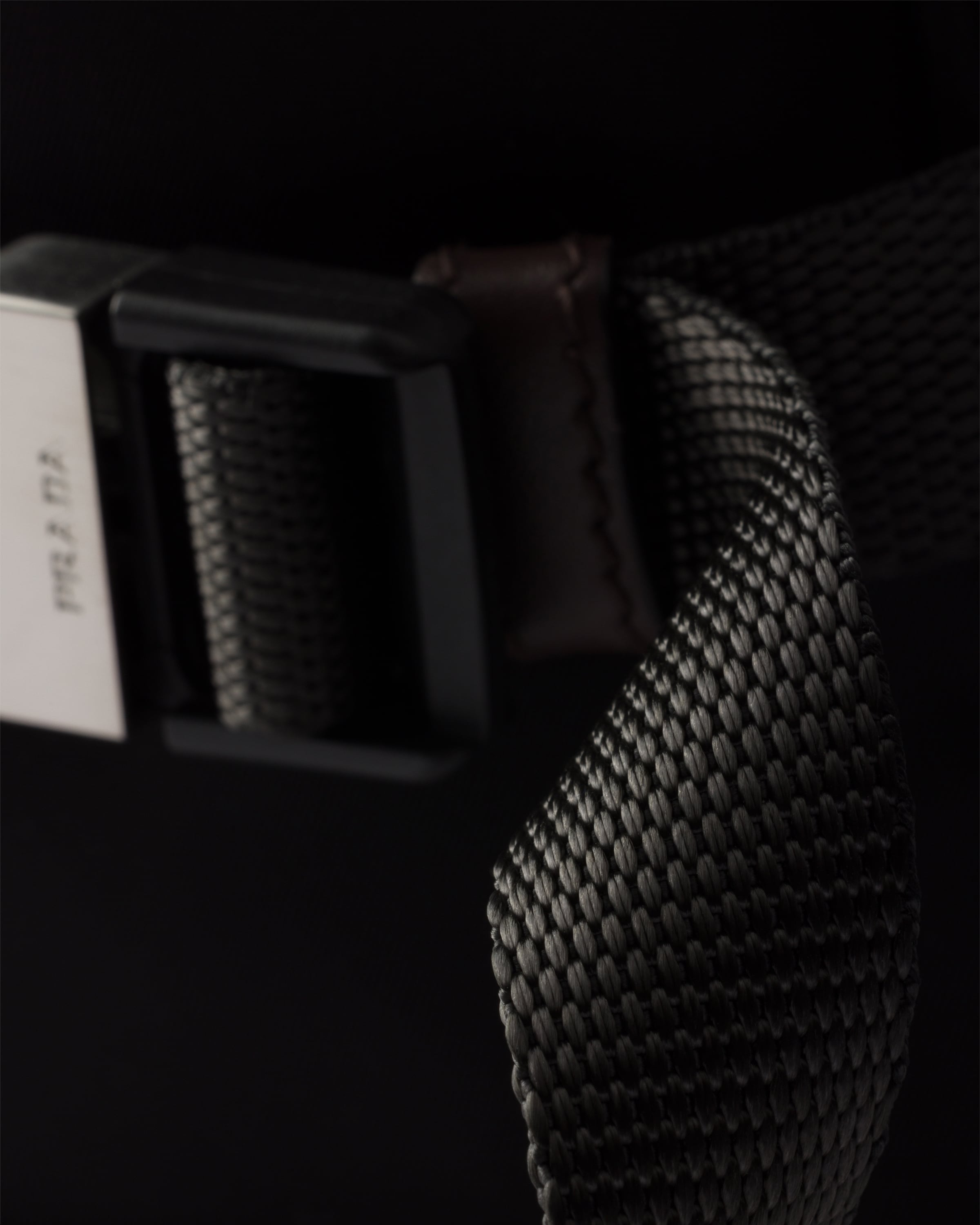 PRADA ブラックショルダーバッグ ブラック Re-nylon Xレザー ショルダーバッグ | PRADA