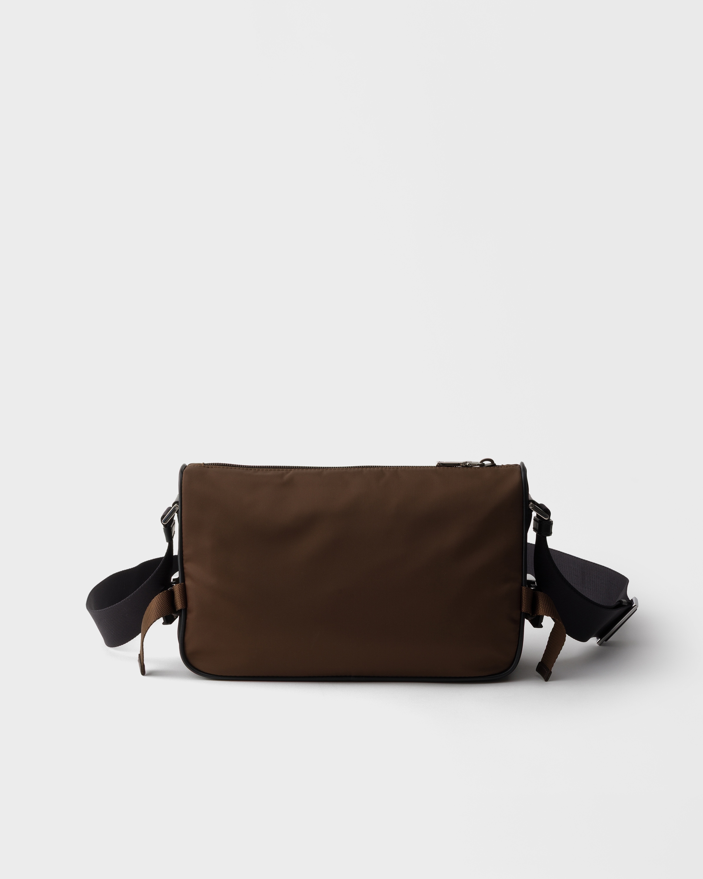 Black/burnt Re-nylon And Leather Shoulder Bag | PRADA