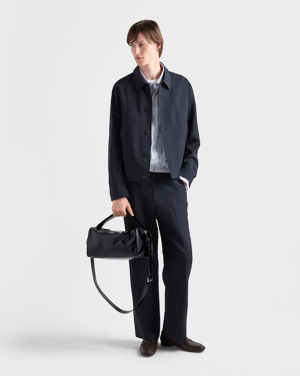 Sac à bandoulière en cuir - Noir Sac à bandoulière en cuir - Noir