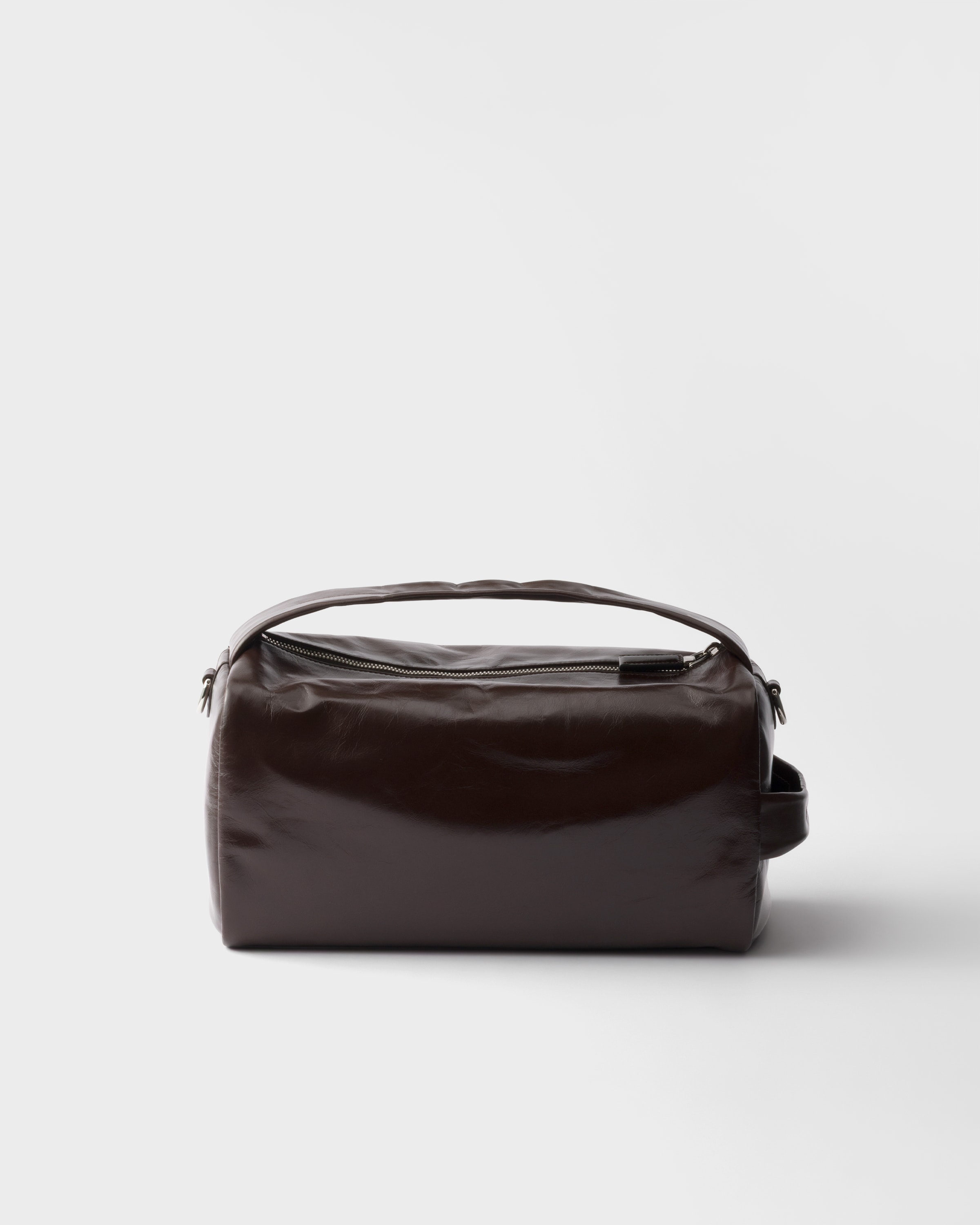 Dark Brown Leather shoulder bag | PRADA