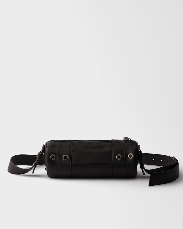 Sac à bandoulière en cuir - Noir Sac à bandoulière en cuir - Noir