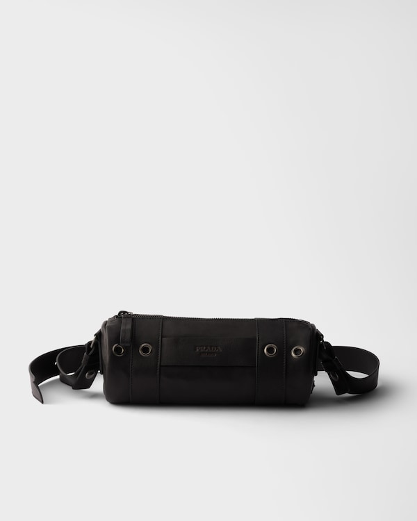 Sac à bandoulière en cuir - Noir Sac à bandoulière en cuir - Noir