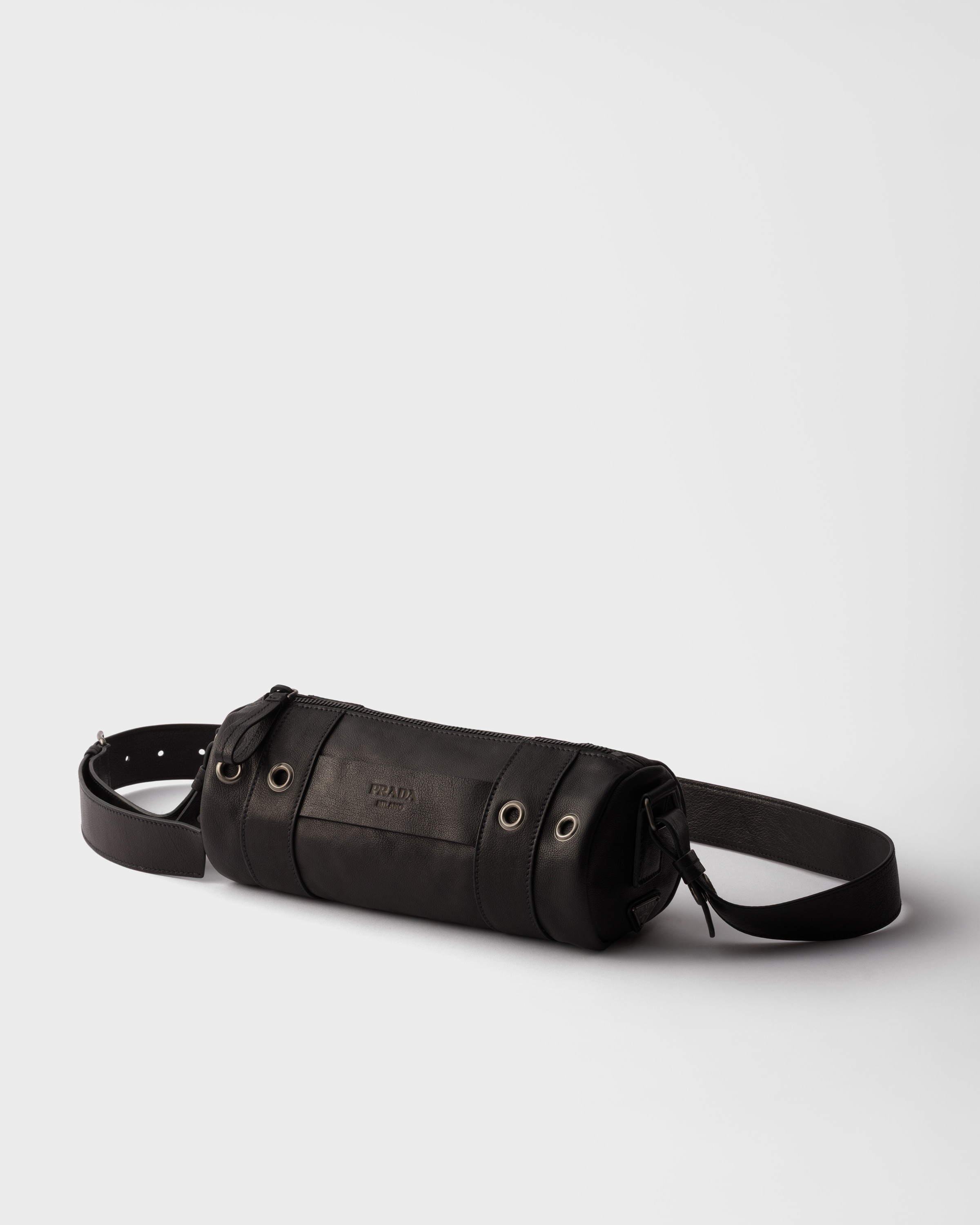 Black Leather Shoulder Bag | PRADA