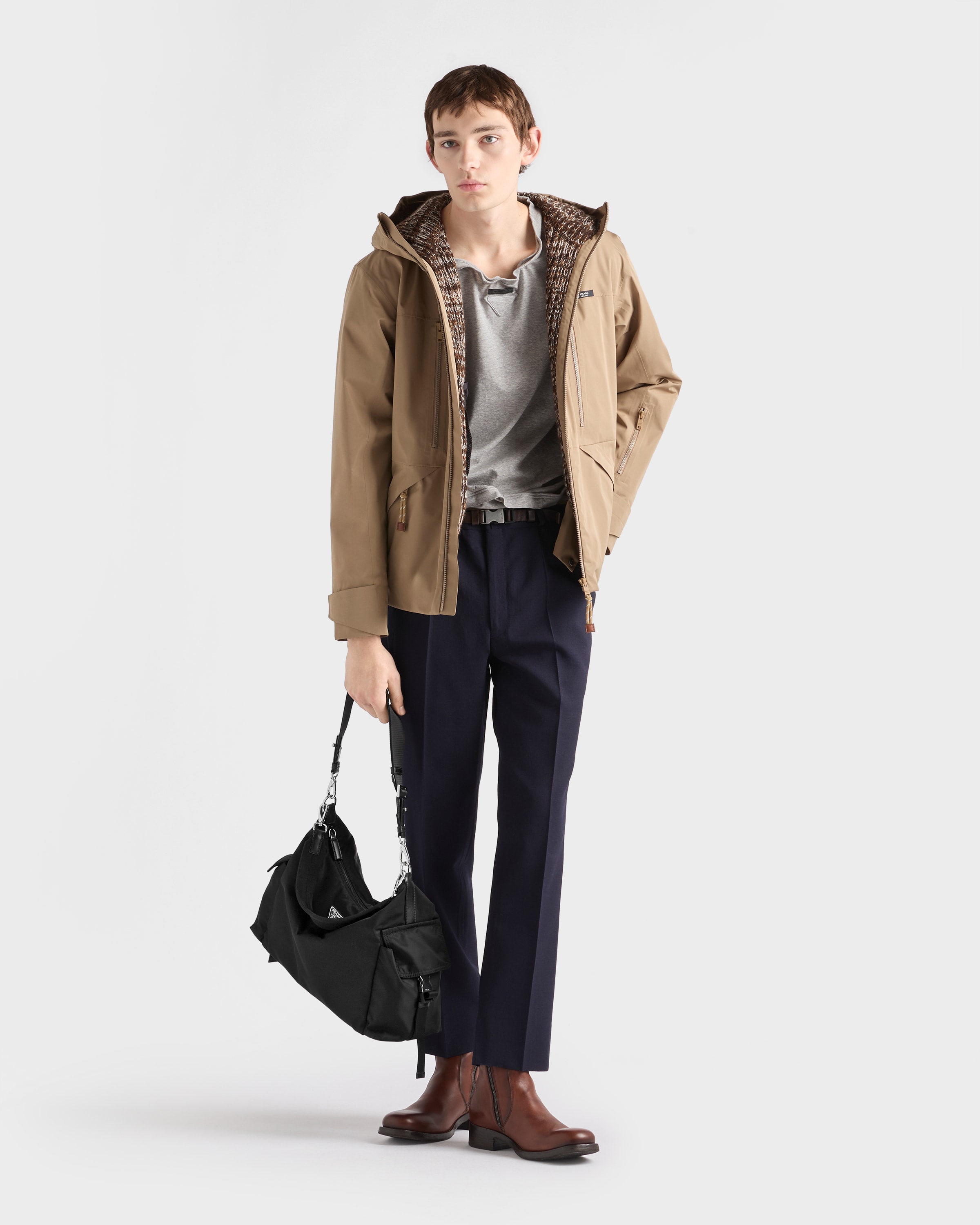 Prada Explore Re-Nylon and leather bag 