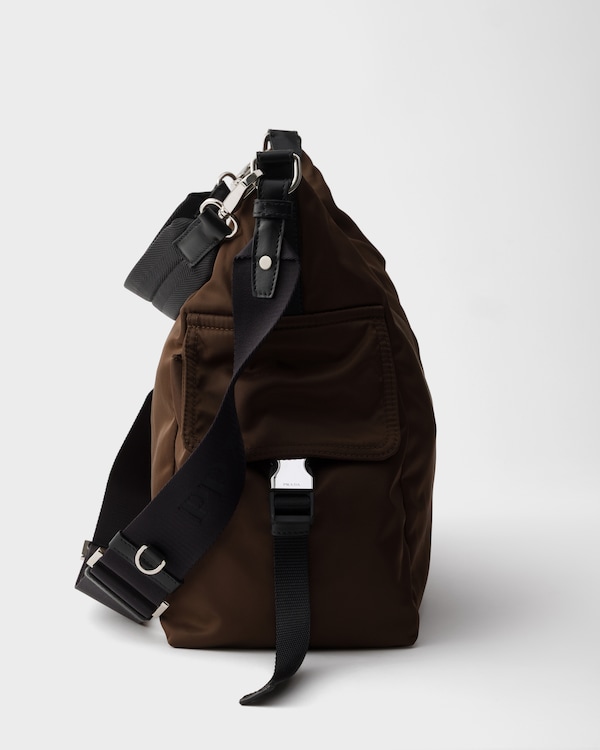 Prada Explore Re-Nylon and leather bag - Sienna Prada Explore Re-Nylon and leather bag - Sienna