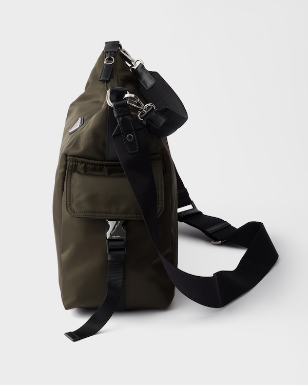 プラダ エクスプローラ Re-Nylon xレザー バッグ - フォレストグリーン プラダ エクスプローラ Re-Nylon xレザー バッグ - フォレストグリーン