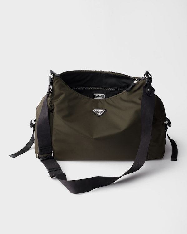 プラダ エクスプローラ Re-Nylon xレザー バッグ - フォレストグリーン プラダ エクスプローラ Re-Nylon xレザー バッグ - フォレストグリーン