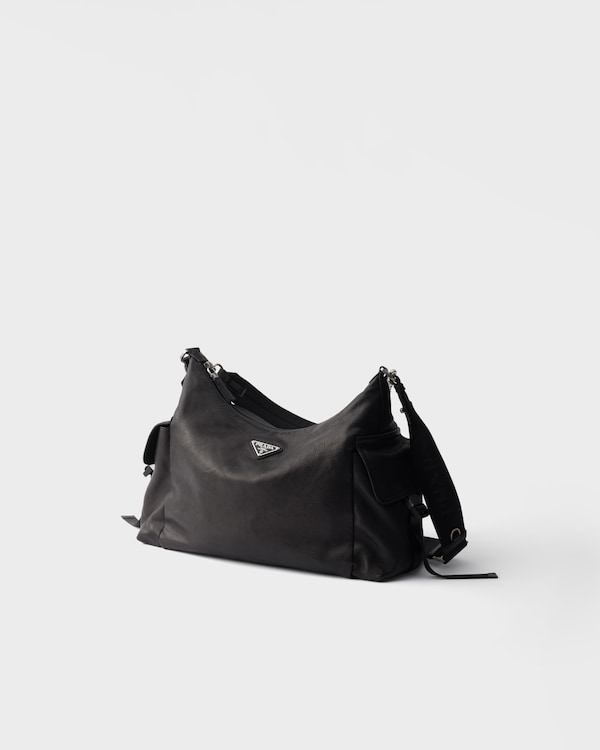 Prada Explore leather shoulder bag - Black Prada Explore leather shoulder bag - Black