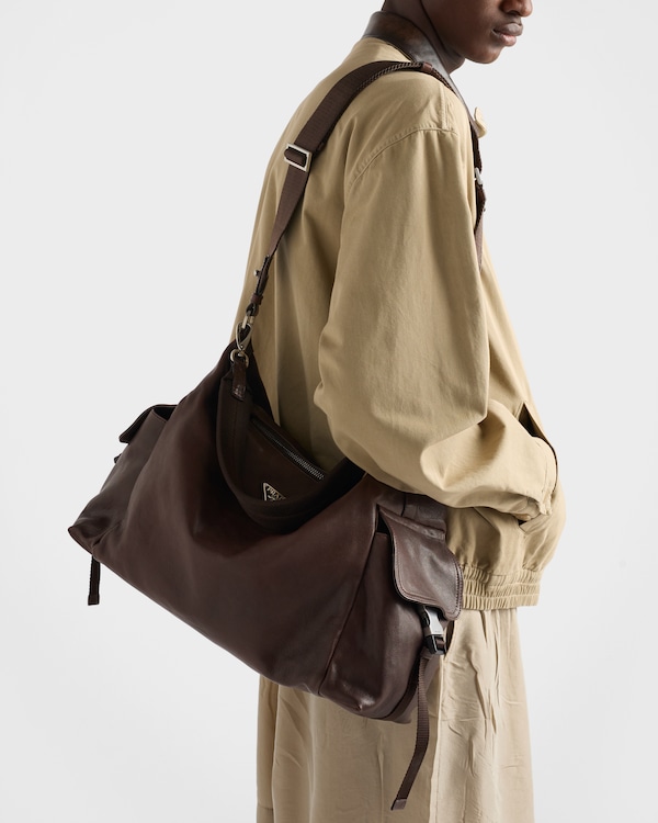 Sac porté épaule Prada Explore en cuir - Café Sac porté épaule Prada Explore en cuir - Café