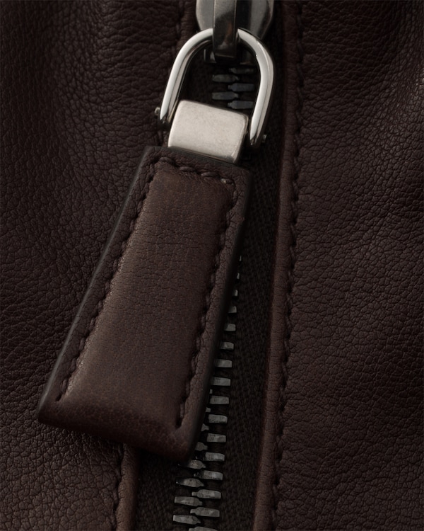 Prada Explore leather shoulder bag - Coffee Prada Explore leather shoulder bag - Coffee