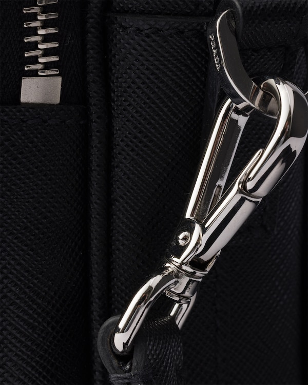Saffiano leather shoulder bag - Black Saffiano leather shoulder bag - Black