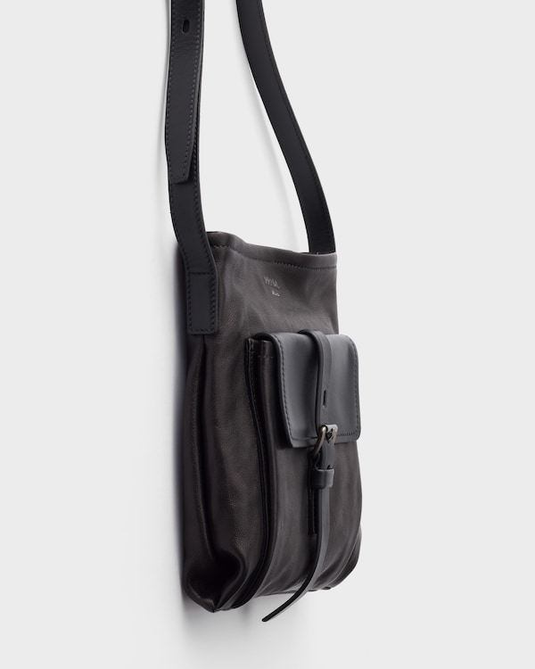 Prada Route leather shoulder bag - Black Prada Route leather shoulder bag - Black