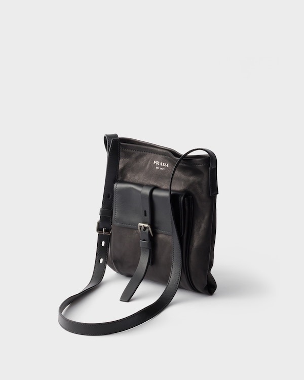 Prada Route leather shoulder bag - Black Prada Route leather shoulder bag - Black