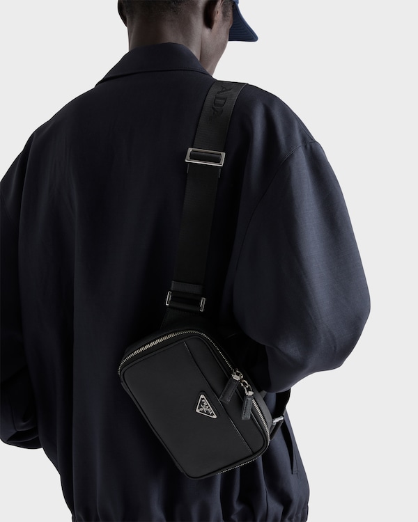 Schultertasche aus Saffiano-Leder - Schwarz Schultertasche aus Saffiano-Leder - Schwarz