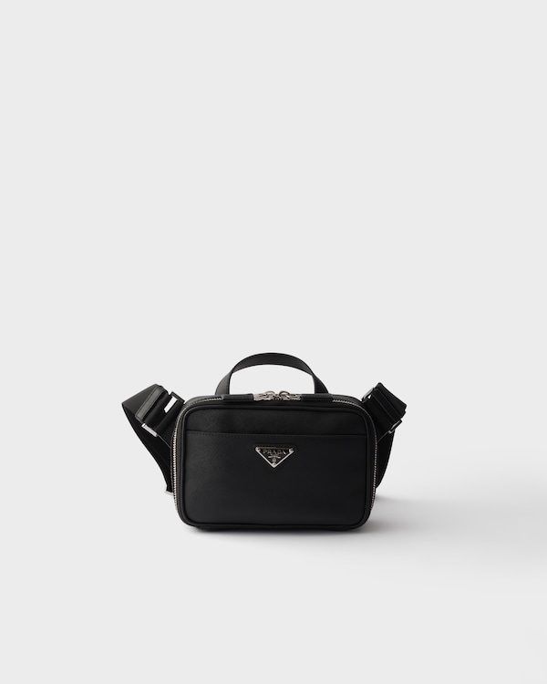 Schultertasche aus Saffiano-Leder - Schwarz Schultertasche aus Saffiano-Leder - Schwarz