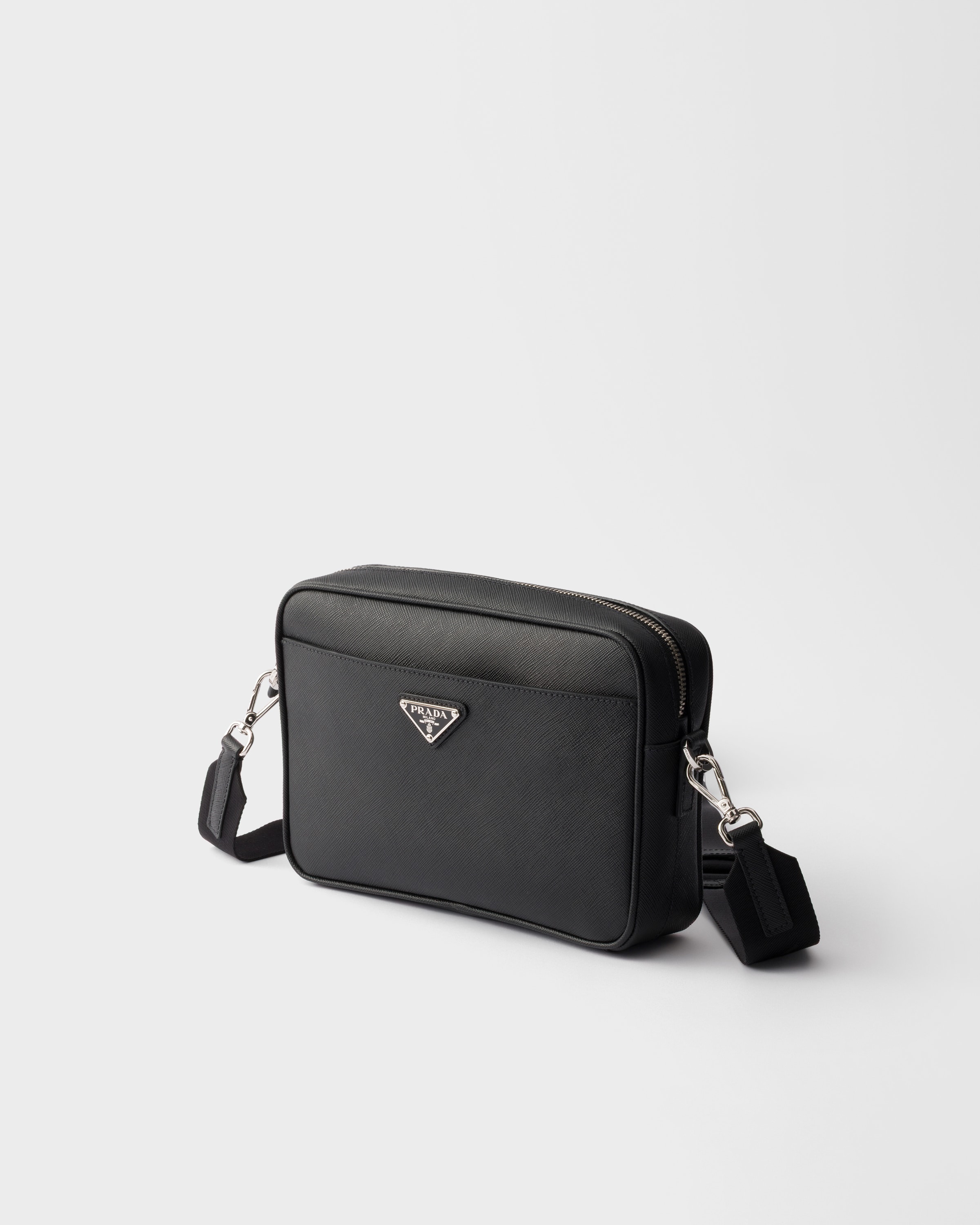 PRADA ショルダーバッグ　サフィアーノ　黒 ブラック サフィアーノレザー ショルダーバッグ | PRADA - 日本