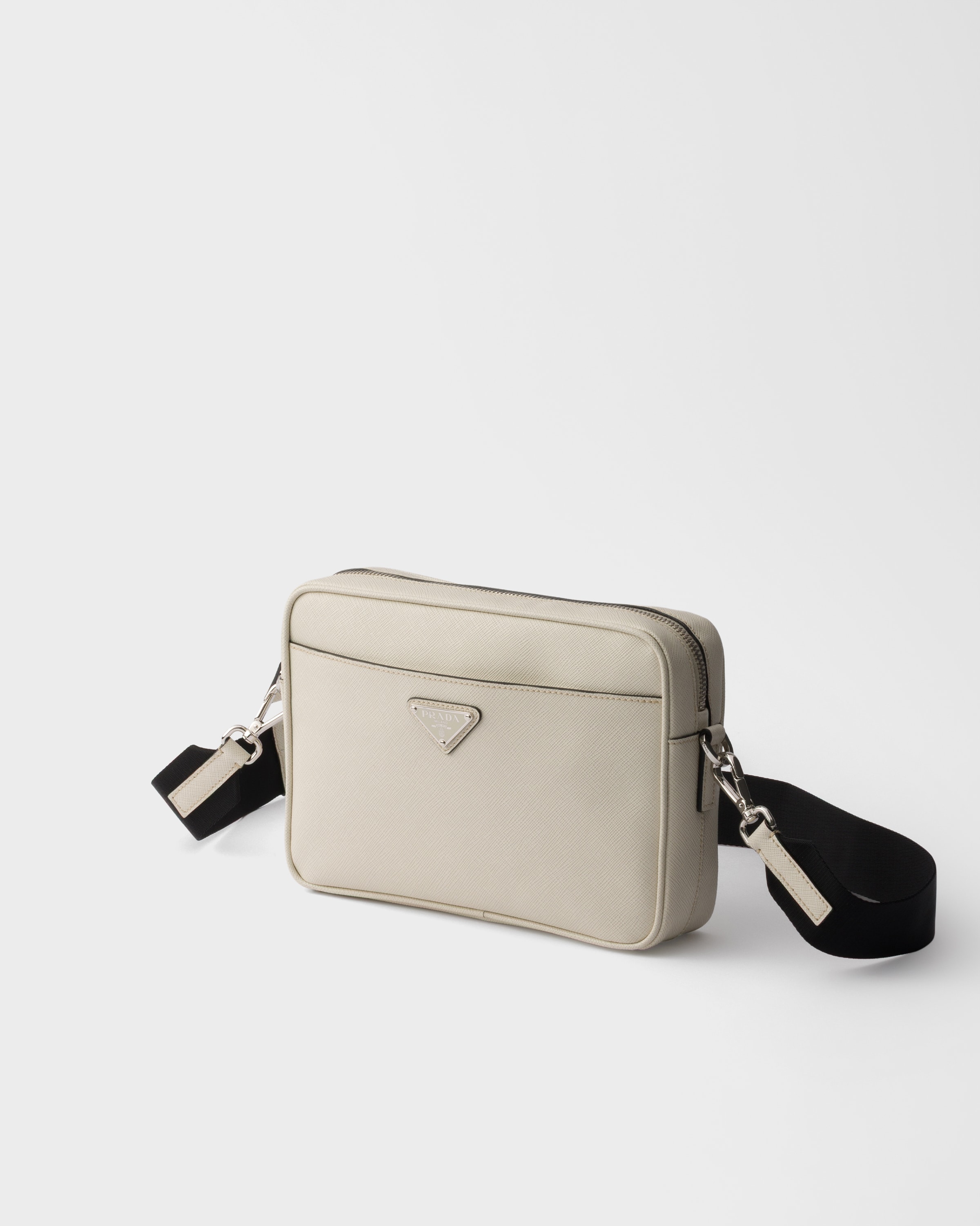 バッグ PRADA WHITE LEATHER SHOULDER HAND BAG Chalk White N Saffiano leather shoulder bag | PRADA - United States